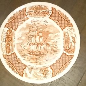 Vintage Fair Winds, The Friendship of Salem plate. By England.